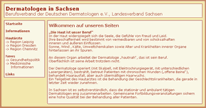 Screenshot von Hautrzte-Sachsen